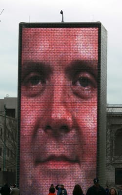 City of Chicago Defaces Crown Fountain